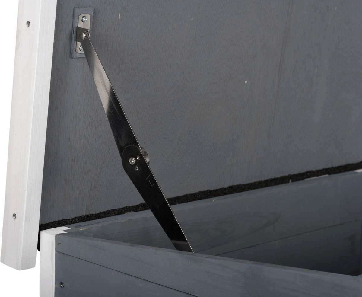 MyMax Kattenhuis - Hout - Openslaand Bitumen Dak - Kattenhuis Voor Buiten - Kattenhok - Kattenhuisje Hout - Grijs - 57*45*43CM 8 MyMax Kattenhuis - Hout - Openslaand Bitumen Dak - Kattenhuis Voor Buiten - Kattenhok - Kattenhuisje Hout - Grijs - 57*45*43CM - Image 6