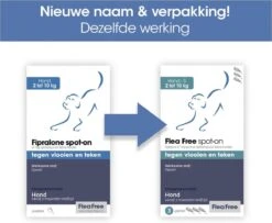 Flea Free Fipralone Spot-on Hond 2 Tot 10 Kg - 3 Pipet -Huisdierbenodigdheden Korting 1200x988 1
