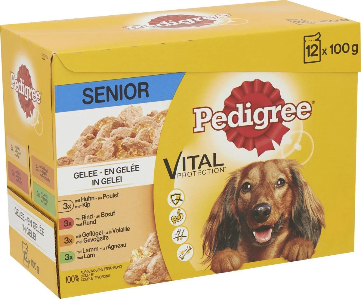 Pedigree Multipack Maaltijdzakjes Senior 12 X 100 Gr 4 Pedigree Multipack Maaltijdzakjes Senior 12 X 100 Gr - Image 2