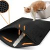 Behave Kattenbakmat - Dubbele Laag - Honingraatdesign - Waterdicht - Katten Grit Opvanger - Schoonloopmat - Kattenbak Mat - Zwart - 45*60 Cm -Huisdierbenodigdheden Korting 1200x994 7