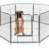 MaxxPet Puppyren - Hondenbench - Hondenren- Puppyren Met 8 Kennelpanelen - Staal -80 X 80 Cm Ø 210 Cm -Huisdierbenodigdheden Korting 1200x995 8