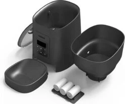 Pawzle Automatische Voerbak - Voerautomaat - Voederbak Kat & Hond - Stemrecorder - Zwart -Huisdierbenodigdheden Korting 1200x998 3