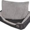 VidaXL Hondenbed Met Gewatteerd Kussen Maat S Zwart -Huisdierbenodigdheden Korting 1200x999 2
