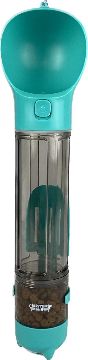 Mister Mill Drinkfles Hond - Honden Bidon - Waterfles - 500ML + 50ML Voeropslag + Poepzakjes Container 3 Mister Mill Drinkfles Hond - Honden Bidon - Waterfles - 500ML + 50ML Voeropslag + Poepzakjes Container