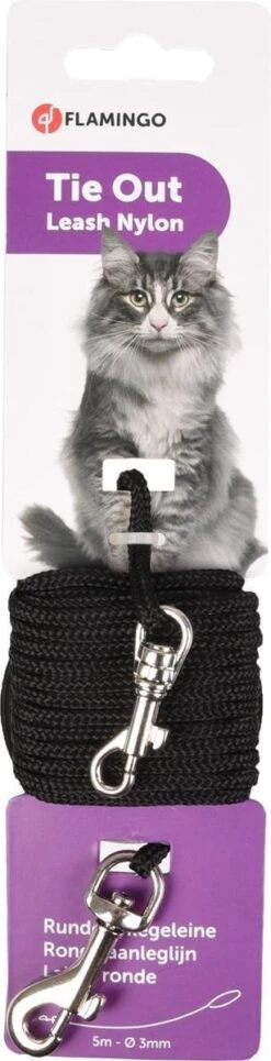 Flamingo - Katten Aanleglijn - Zwart - 500 X 0.3 X 0.3 Cm 7 Flamingo - Katten Aanleglijn - Zwart - 500 X 0.3 X 0.3 Cm -Huisdierbenodigdheden Korting 307x1200 3