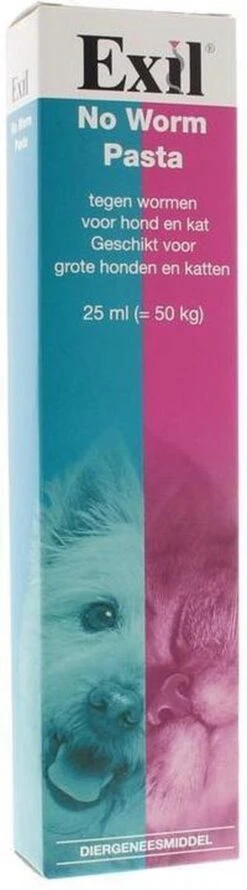 Exil No Worm Pasta - Hond En Kat - Ontworming - 25 Ml -Huisdierbenodigdheden Korting 333x1200