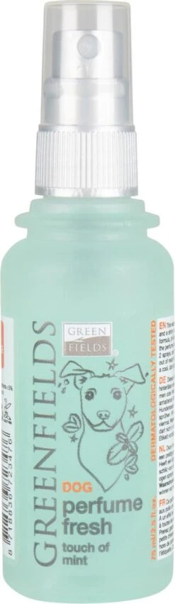 Hondenparfum Spray In 4 Geuren - Greenfields - Alchoholvrije En PH Neutrale Formule Tegen Onaangename Geurtjes - 50ml - Exotic -Huisdierbenodigdheden Korting 348x1200