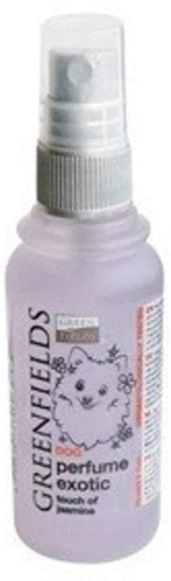 Hondenparfum Spray In 4 Geuren - Greenfields - Alchoholvrije En PH Neutrale Formule Tegen Onaangename Geurtjes - 50ml - Exotic -Huisdierbenodigdheden Korting 354x1200