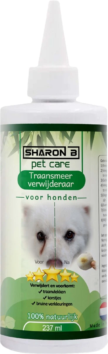 Traansmeer Verwijderaar Hond - Mega Fles - 237ml - Traanstreep Remover - Traansmeer Remover - Tegen Korstjes En Verkleuringen Bij Honden Met Lichte Vacht 3 Traansmeer Verwijderaar Hond - Mega Fles - 237ml - Traanstreep Remover - Traansmeer Remover - Tegen Korstjes En Verkleuringen Bij Honden Met Lichte Vacht