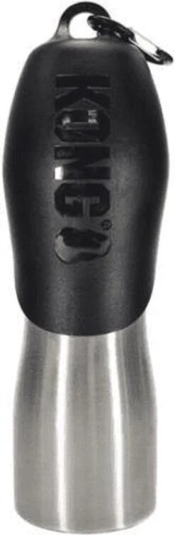 KONG H2O 740 Ml Rvs Waterfles Zwart -Huisdierbenodigdheden Korting 394x1200