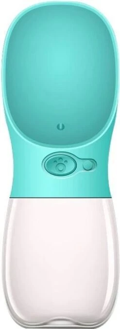 Honden Waterfles 350ml - Bidon/Fles - Hond/Katten/Huisdieren Drinkfles - Blauw