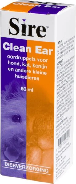 Sire Clean Ear - Oorreiniger - 60 Ml 20 Sire Clean Ear - Oorreiniger - 60 Ml -Huisdierbenodigdheden Korting 499x1200