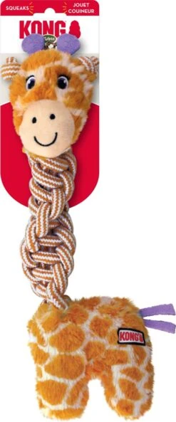 KONG Knots Twists – Hondenspeelgoed Met Touw – Kauwspeeltje – Flostouw – Exta Sterk – Met Pieper - Md/Lg -Huisdierbenodigdheden Korting 500x1200 3