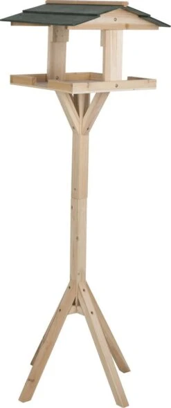 Lifetime Garden - Vogelhuisje Op Paal - 115 X 35 X 35 CM - Beschermt Vogelvoer Tegen Zon En Regen - Voor Tuin En Balkon