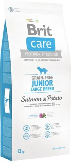 Brit Care Grain Free Junior Large Breed Salmon & Potato 12 Kg - Hond 7 Brit Care Grain Free Junior Large Breed Salmon & Potato 12 Kg - Hond -Huisdierbenodigdheden Korting 528x1200