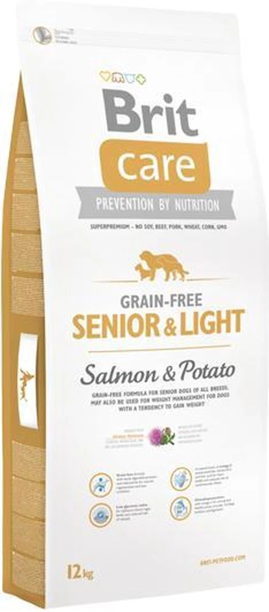 Brit Care Grain Free Senior & Light Salmon & Potato 12 Kg - Hond 4 Brit Care Grain Free Senior & Light Salmon & Potato 12 Kg - Hond - Image 2
