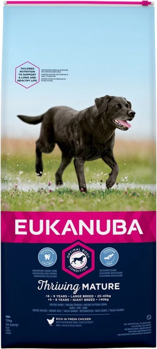 Eukanuba Dog Mature & Senior - Large Breed - Kip - Hondenvoer - 12 Kg 6 Eukanuba Dog Mature & Senior - Large Breed - Kip - Hondenvoer - 12 Kg - Afbeelding 4