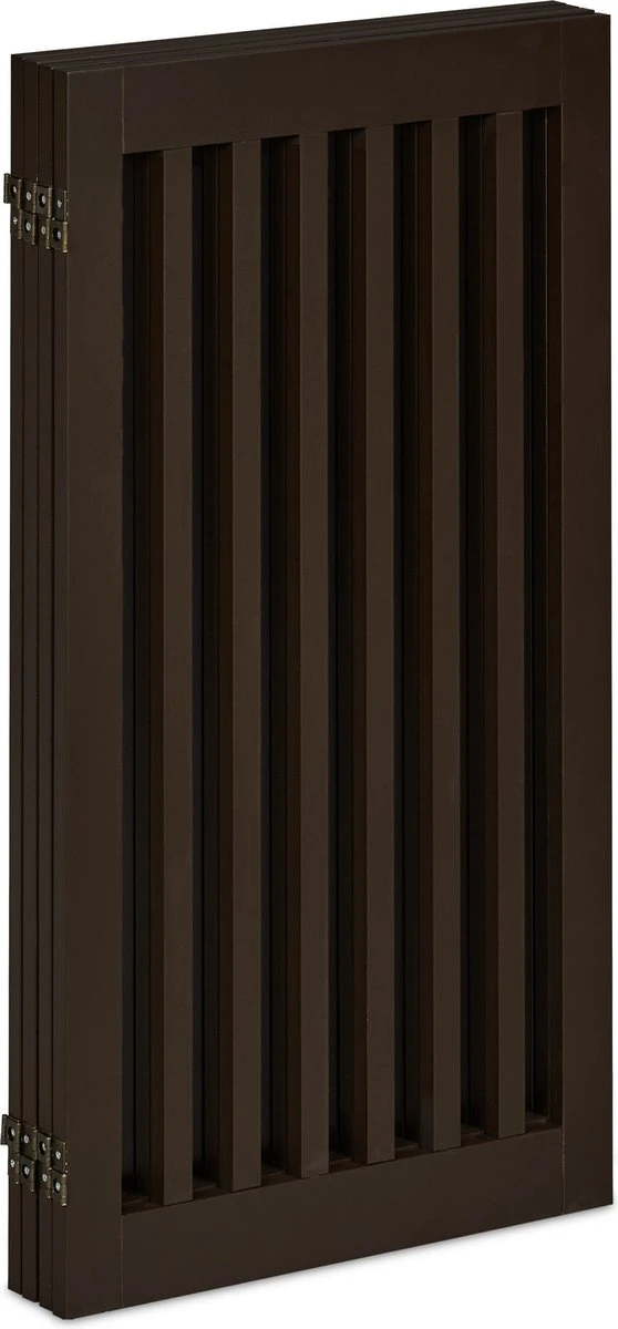 Relaxdays Veiligheidshekje Hout - 92 Cm Hoog - Kinderhek - Hondenhek - Inklapbaar - Bruin - 4 Panelen 4 Relaxdays Veiligheidshekje Hout - 92 Cm Hoog - Kinderhek - Hondenhek - Inklapbaar - Bruin - 4 Panelen - Image 2