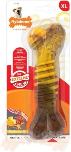 Nylabone Extreme Kauwbot Textuur Met Rund- En Kaassmaak -Huisdierbenodigdheden Korting 566x1200 2