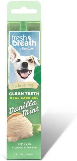 Tropiclean Fresh Breath Clean Teeth Oral Care Gel - Gebitsverzorging - Mint 59 Ml -Huisdierbenodigdheden Korting 576x1200