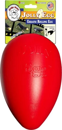Jolly Pets Jolly Egg Hondenspeelgoed – Stevige Hondenbal – Gemaakt Van Extreem Duurzaam Kunststof – Geschikt Voor De Grotere Hond – Hondenspeeltjes – Weerbestendig - 30cm – Rood -Huisdierbenodigdheden Korting 578x1200 2