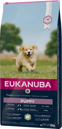 Eukanuba Dog Puppy & Junior - All Breeds - Lamb & Rice - 12 Kg -Huisdierbenodigdheden Korting 580x1200