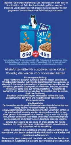 Felix Inhome Sensations - Katten Droogvoer Kip, Granen & Tuingroenten - 4kg -Huisdierbenodigdheden Korting 593x1200 3