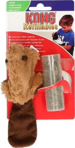 Kong Kat Catnip Bever - Speelmuis - Bruin - 3,8 X 4,5 X 4,2 -Huisdierbenodigdheden Korting 611x1200 1