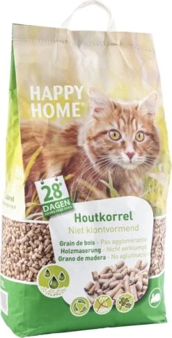 Happy Home Natural Wood - Kattenbakvulling - 20 L