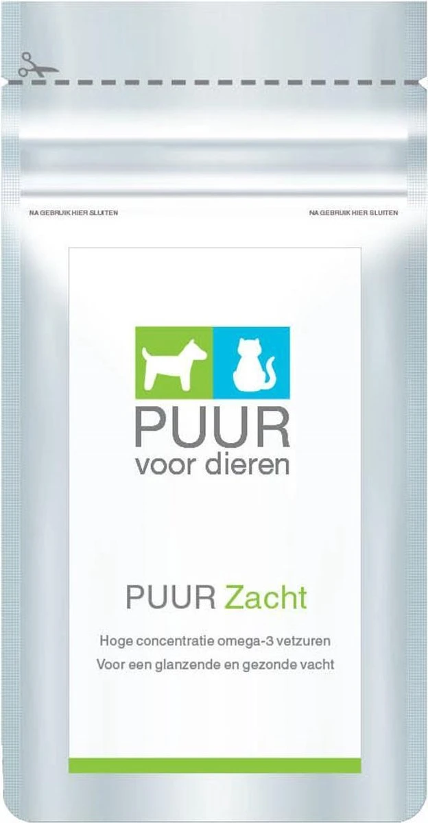 Puur Zacht - Omega 3 - Visolie - Voor Een Mooie Vacht - 90 Capsules 3 Puur Zacht - Omega 3 - Visolie - Voor Een Mooie Vacht - 90 Capsules