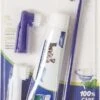 Hond En Kat Tandenborstel Verzorgingsset - Inclusief Tandpasta Met Beefsmaak - Vier Unieke Reinigingsborstels - Fluoride Vrij -Huisdierbenodigdheden Korting 626x1200 4