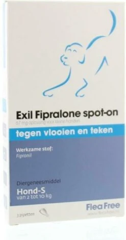 Flea Free Fipralone Spot-on Hond 2 Tot 10 Kg - 3 Pipet -Huisdierbenodigdheden Korting 630x1200 1