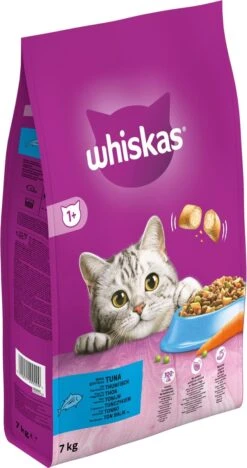 Whiskas 1+ Kattenbrokken - Tonijn - Zak 1 X 7 Kg -Huisdierbenodigdheden Korting 633x1200 7