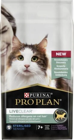 Pro Plan Senior LiveClear Katten Droogvoer - Kalkoen - 1,4 Kg -Huisdierbenodigdheden Korting 638x1200 6