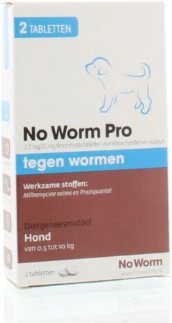 Emax Exil No Worm Pro - Puppy - 2 Tabletten -Huisdierbenodigdheden Korting 639x1200 1
