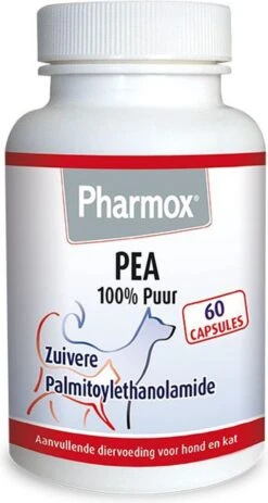 Pharmox Hond & Kat PEA 100% Puur 60 Capsules -Huisdierbenodigdheden Korting 640x1200 1