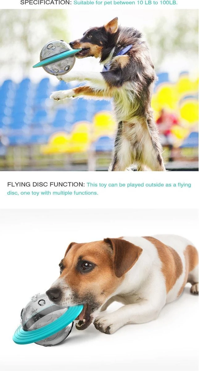 Merkloos Hondenspeeltje UFO Blauw Geschikt Voor Puppy's Tot En Met Grote Honden - Honden Speelgoed - Anti Bijt Speelgoed - Voerbal - Honden Speelgoed Intelligentie - Bijtspeelgoed - Interactieve Hond - Hondenspeeltjes - Traingsbal - Sterk Materiaal - Blauw 8 Merkloos Hondenspeeltje UFO Blauw Geschikt Voor Puppy's Tot En Met Grote Honden - Honden Speelgoed - Anti Bijt Speelgoed - Voerbal - Honden Speelgoed Intelligentie - Bijtspeelgoed - Interactieve Hond - Hondenspeeltjes - Traingsbal - Sterk Materiaal - Blauw - Image 6