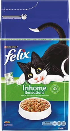 Felix Inhome Sensations - Katten Droogvoer Kip, Granen & Tuingroenten - 4kg -Huisdierbenodigdheden Korting 645x1200 8