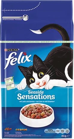Felix Seaside Sensations - Katten Droogvoer - Zalm, Koolvis &groenten - 4kg -Huisdierbenodigdheden Korting 645x1200 9