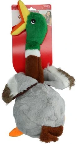 Kong Shakers Honkers Duck - Hondenspeelgoed - Grijs Bruin Groen Large -Huisdierbenodigdheden Korting 647x1200 4