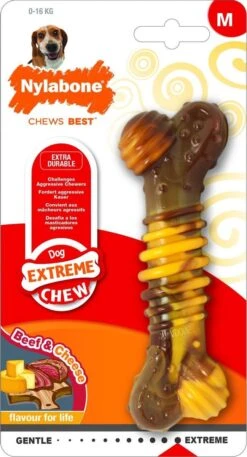 Nylabone Extreme Kauwbot Textuur Met Rund- En Kaassmaak -Huisdierbenodigdheden Korting 649x1200 3