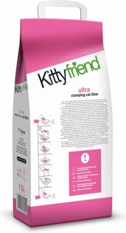 Kitty Friend Ultra Kattenbakvulling 15 Liter -Huisdierbenodigdheden Korting 652x1200 4