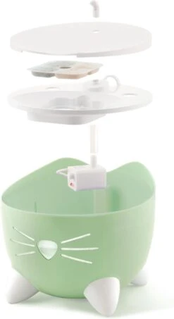 Catit Pixi Fountain - Kattendrinkbak - 20x20x16 Cm Groen -Huisdierbenodigdheden Korting 654x1200 8