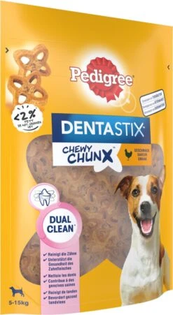 Pedigree Dentastix Chewy Chunx Hondensnacks Mini - Kip - 5 X 68 Gr -Huisdierbenodigdheden Korting 657x1200