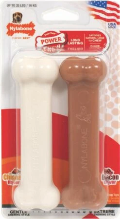 Nylabone Dura Chew Twin Pack Bacon & Chicken Bone Wolf -Huisdierbenodigdheden Korting 661x1200 2