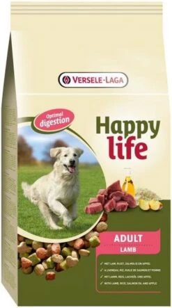 VERSELE-LAGA Happy Life Adult Lam Digestion - Hondenvoer - 15 Kg -Huisdierbenodigdheden Korting 669x1200 1