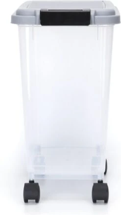 Nobleza Voercontainer - 20L - 7.2KG - Voedselcontainer Hond- Opslagcontainer - Zwenkwielen - Transparant -Huisdierbenodigdheden Korting 677x1200