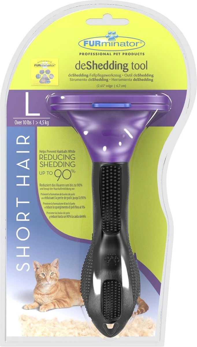 Furminator Kat Kortharig - Kattenborstel - L 4 Furminator Kat Kortharig - Kattenborstel - L - Image 2