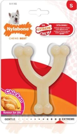 Nylabone Extreme Kauwbot Vorkbeen - Voor De Krachtigste Kauwers - Bizon Of Kipsmaak - S/M/L - Smaak: Bizon, Maat: Large -Huisdierbenodigdheden Korting 692x1200 3