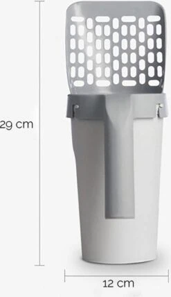 Fliksy Kattenbak Schep - Kattenbak Schepje Met Bakje - Kattenzakje - Katten - Haarverwijderaar - Kattenspeeltje -Huisdierbenodigdheden Korting 692x1200 5